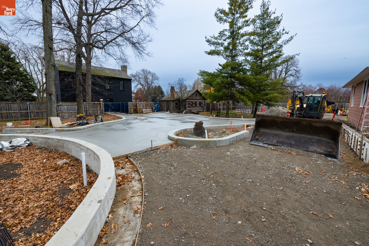 Jackson Home under Construction in Greenfield Village, November 18, 2025