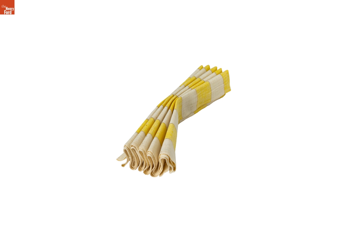 Starco "Kitchen Stripe" Yellow Towel, 1960-1965