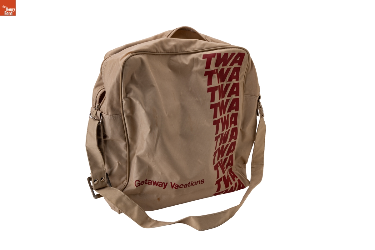 TWA Getaway Vacations Flight Bag, 1970-2000