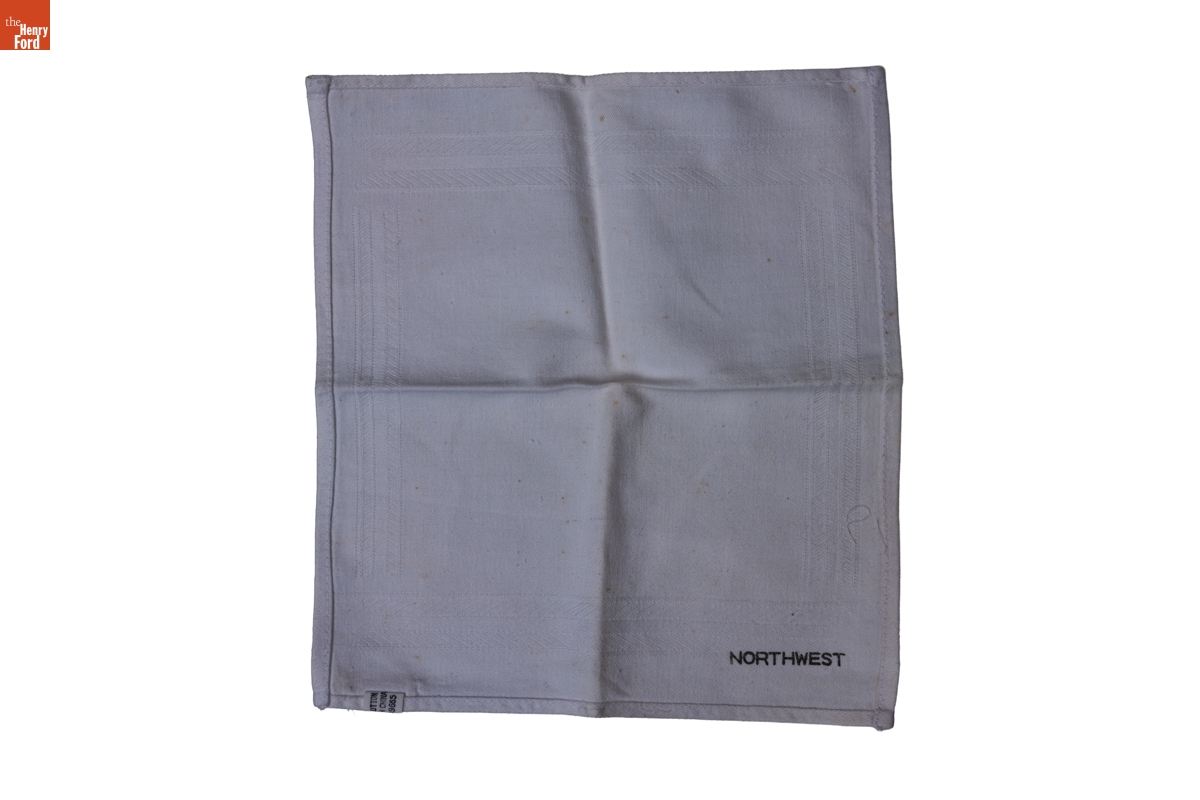 Northwest Airlines Napkin, 1986-1989