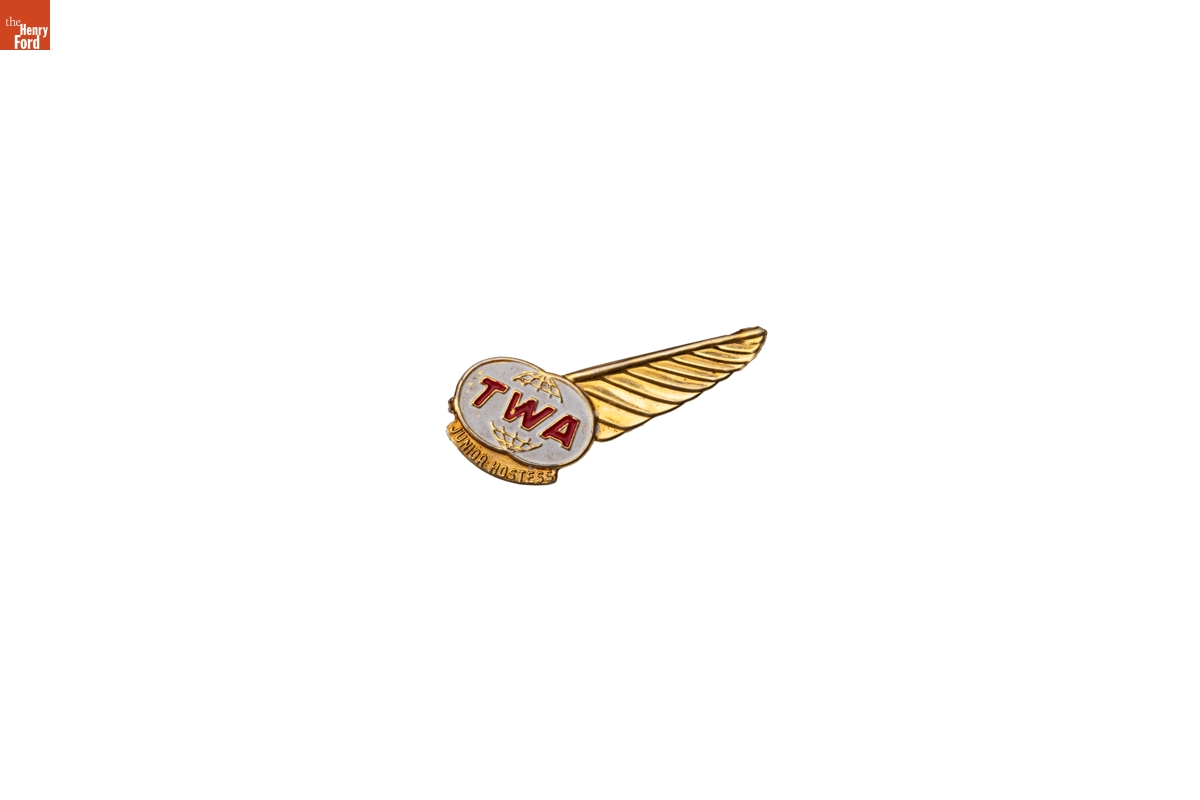 TWA Junior Hostess Pin, 1965-1975