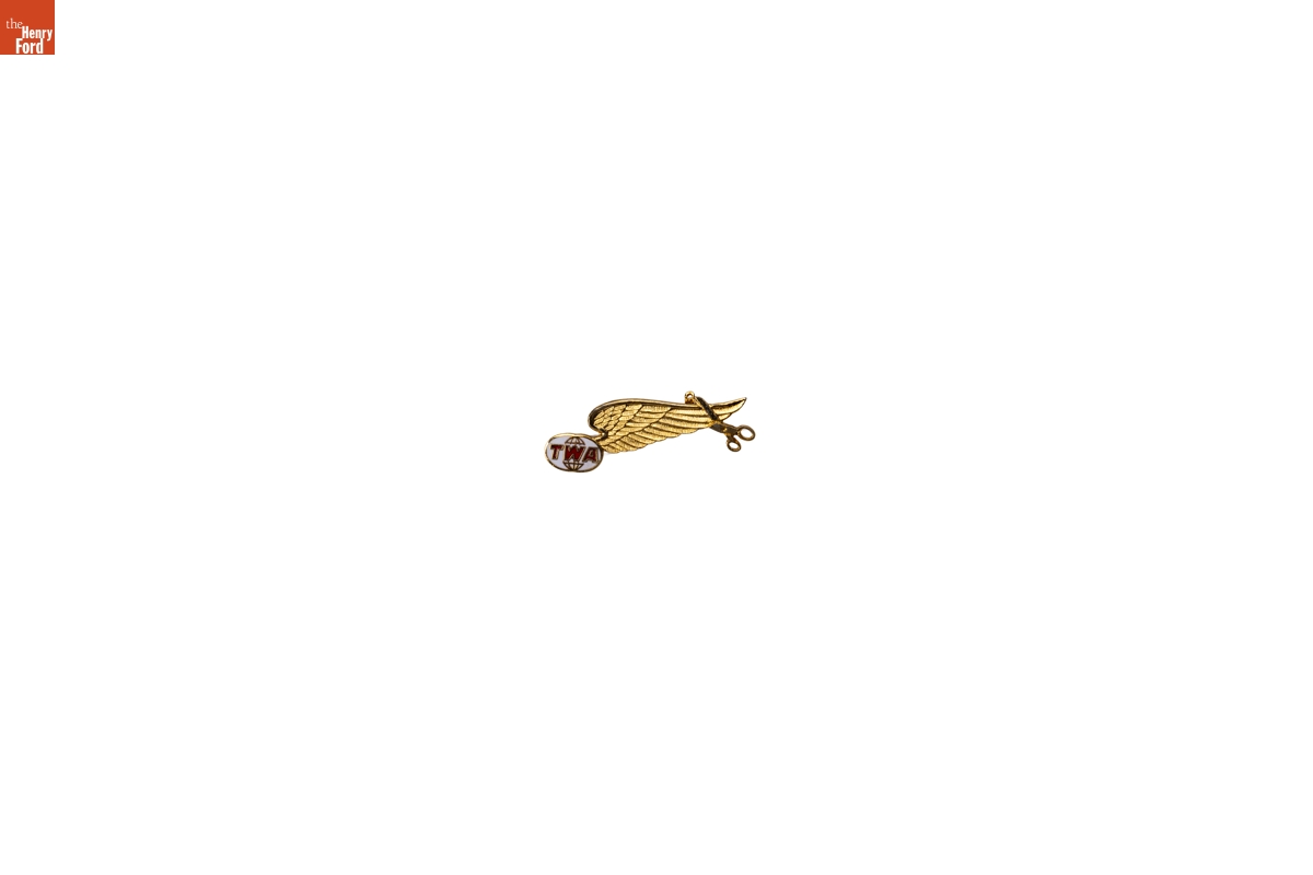 TWA Clipped Wings International Pin, 1965-2010