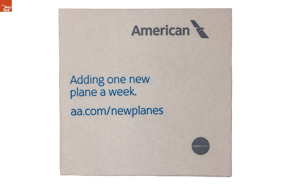 American Airlines Napkin, 2013-2020