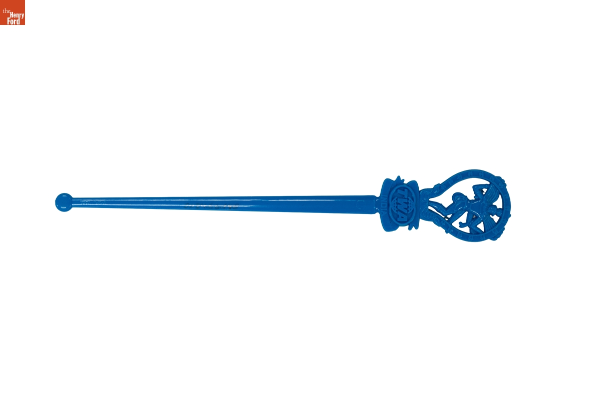 TWA India Swizzle Stick, 1965-1975