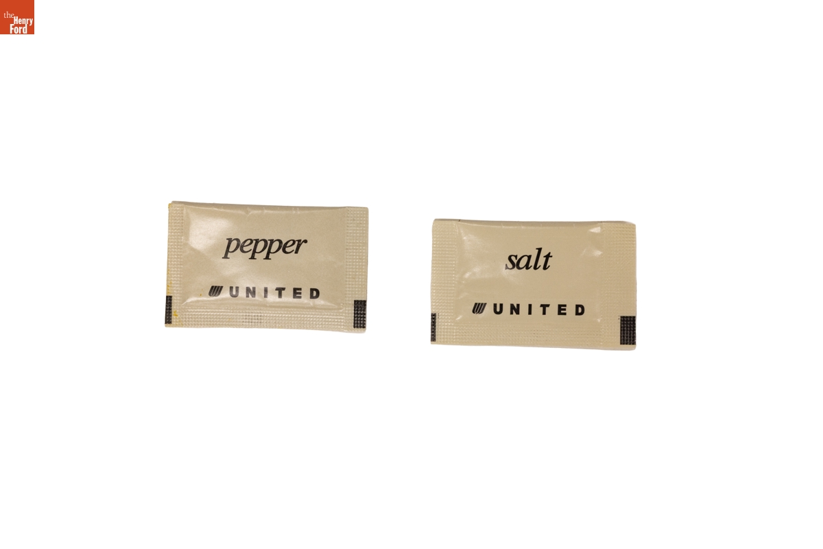 United Airlines Salt and Pepper Packets, 1998-2010