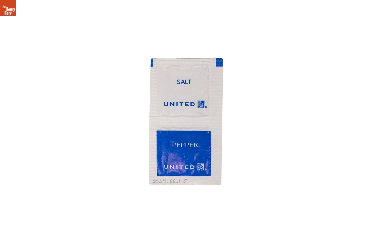 United Airlines Salt and Pepper Packet, 2010-2019