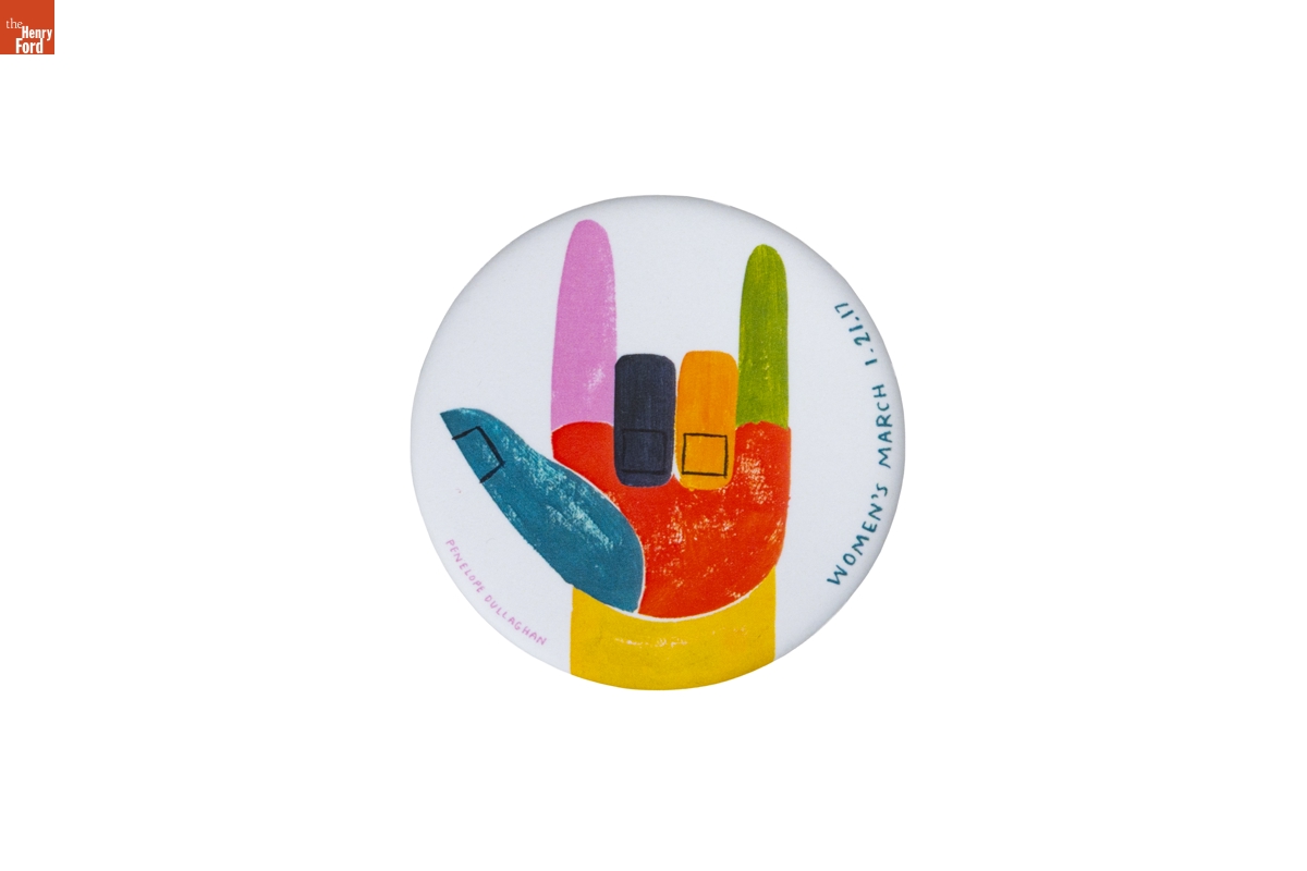 Button, Women's March on Washington, January 21, 2017