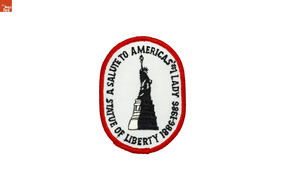 "A Salute to America's #1 Lady Statue of Liberty 1886-1986" Patch, 1986