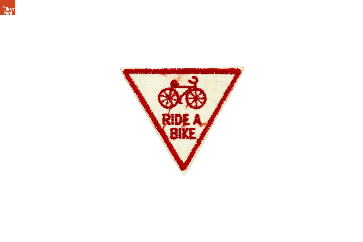 "Ride A Bike" Bicycling Club Patch, circa 1975