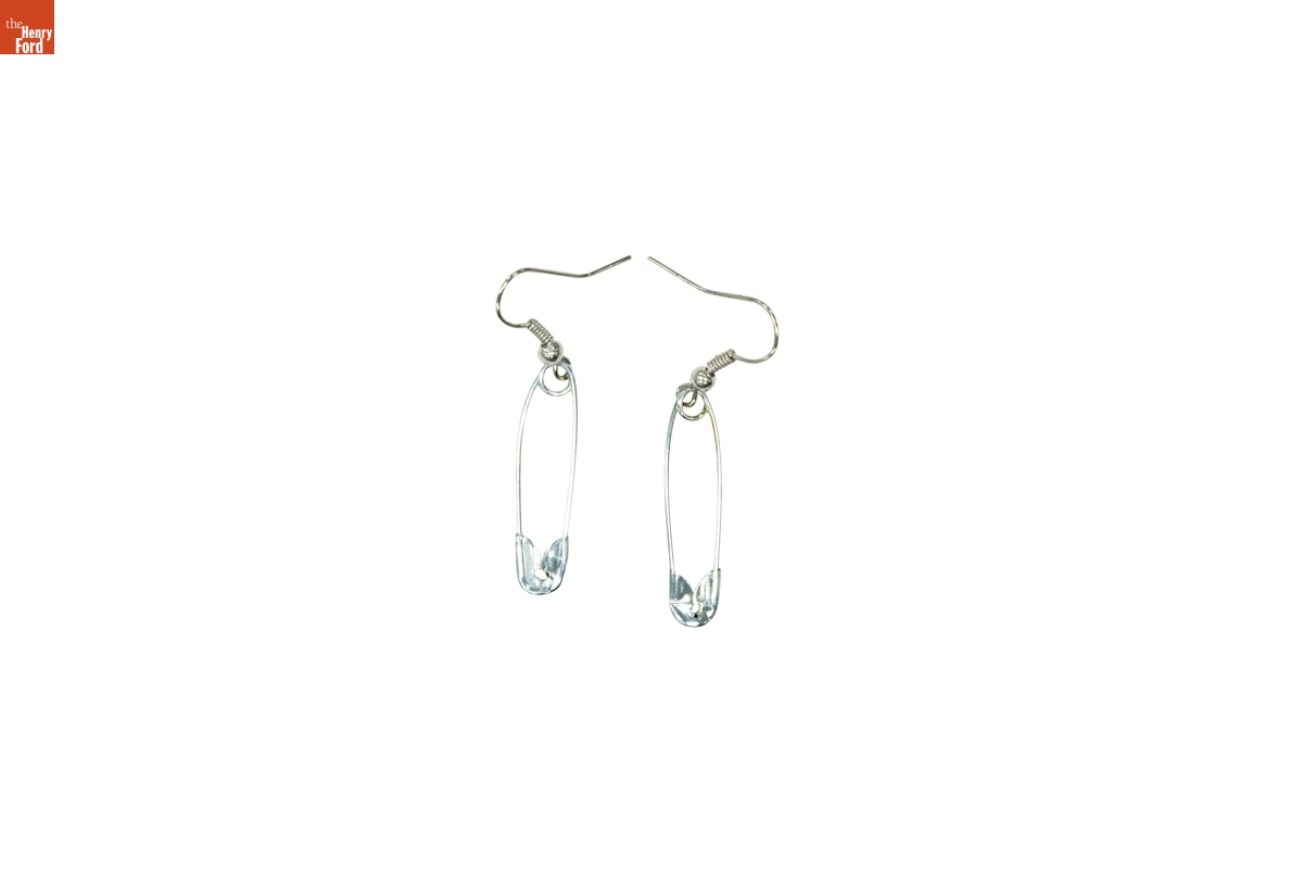 Safety Pin Earrings, Made for the 2017 Women's March in Washington, D.C.