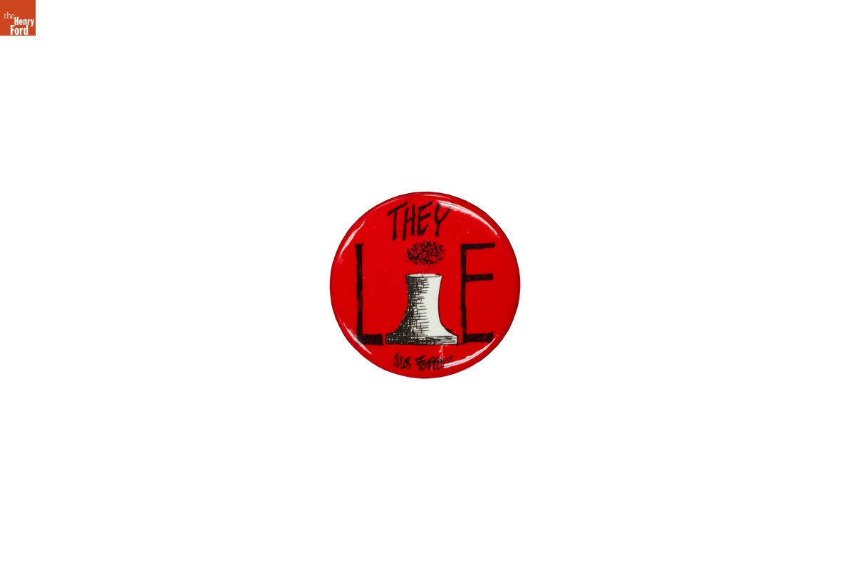 "They Lie" Button, 1981