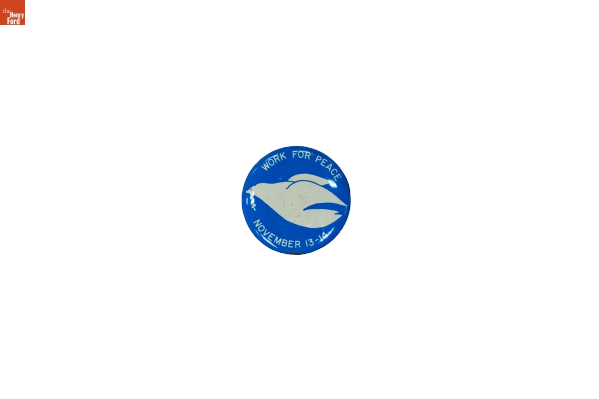 "Work for Peace" Button, 1968-1970