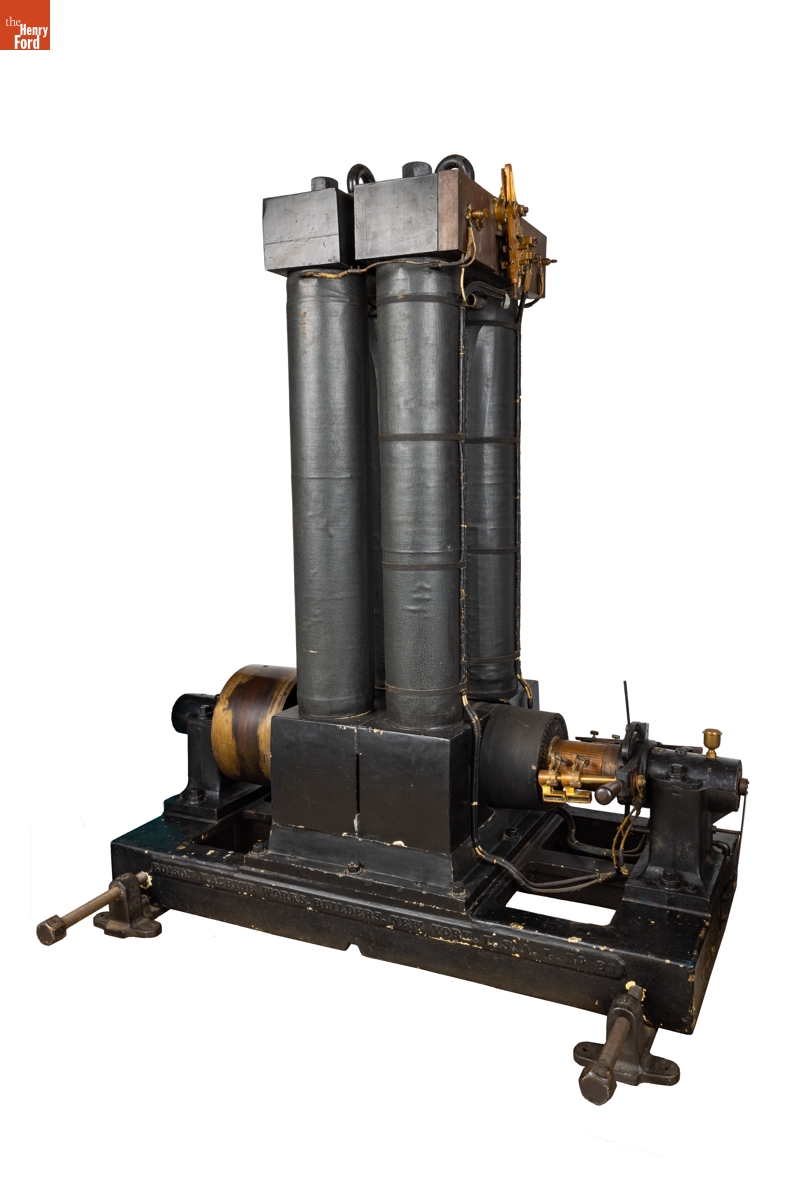 Edison L-Type Bipolar Dynamo, Used at the Arnold Print Works, 1882