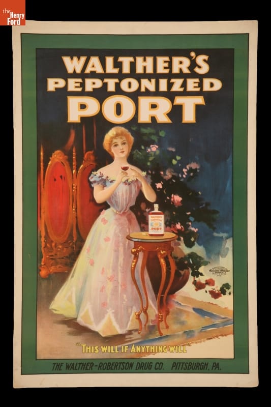 Advertising Poster, "Walther's Peptonized Port," 1900