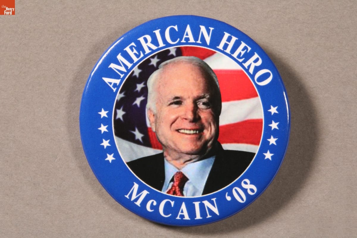 John McCain Campaign Button, 2008