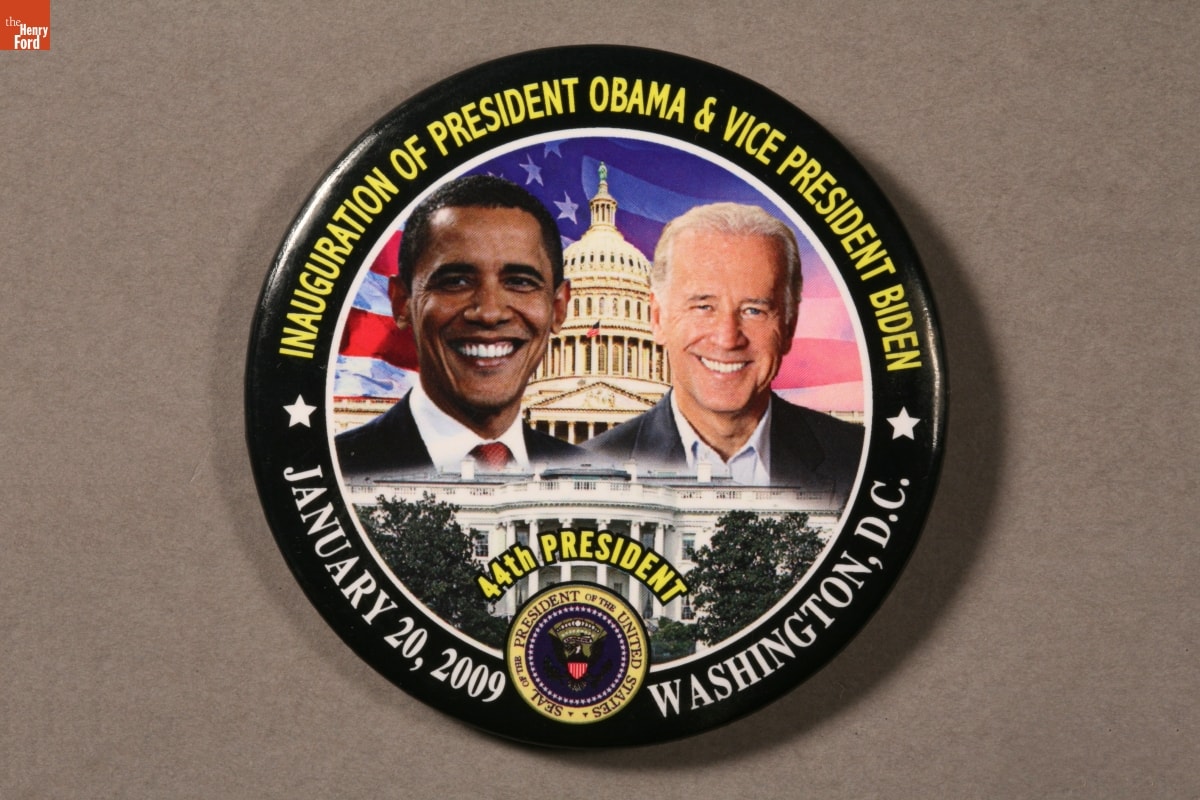 Obama-Biden Inauguration Button, 2009