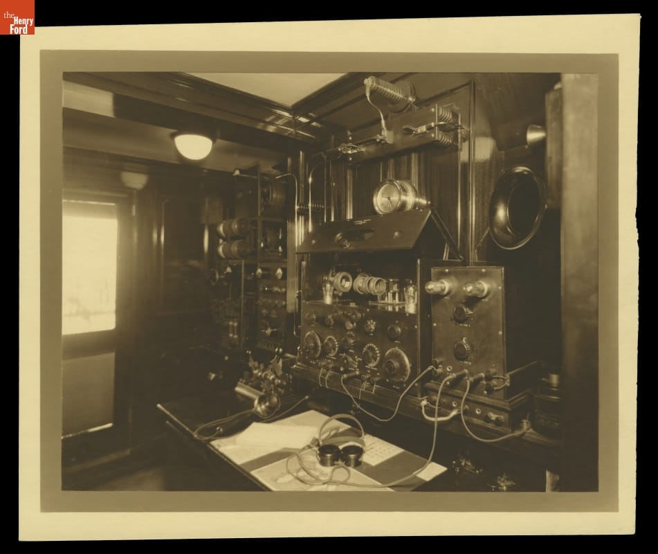 Radio Room on "Sialia," Henry Ford's Yacht, circa 1925