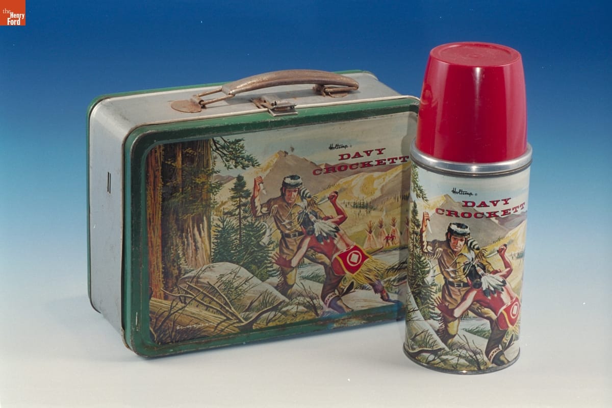 Lunchbox & Thermos, Davy Crockett, 1955