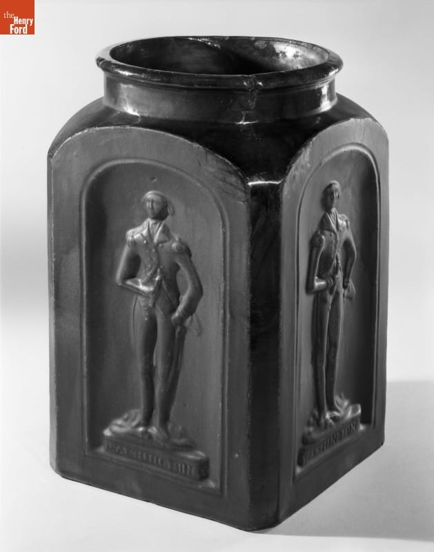 Earthenware Jar with George Washington Reliefs, circa 1870