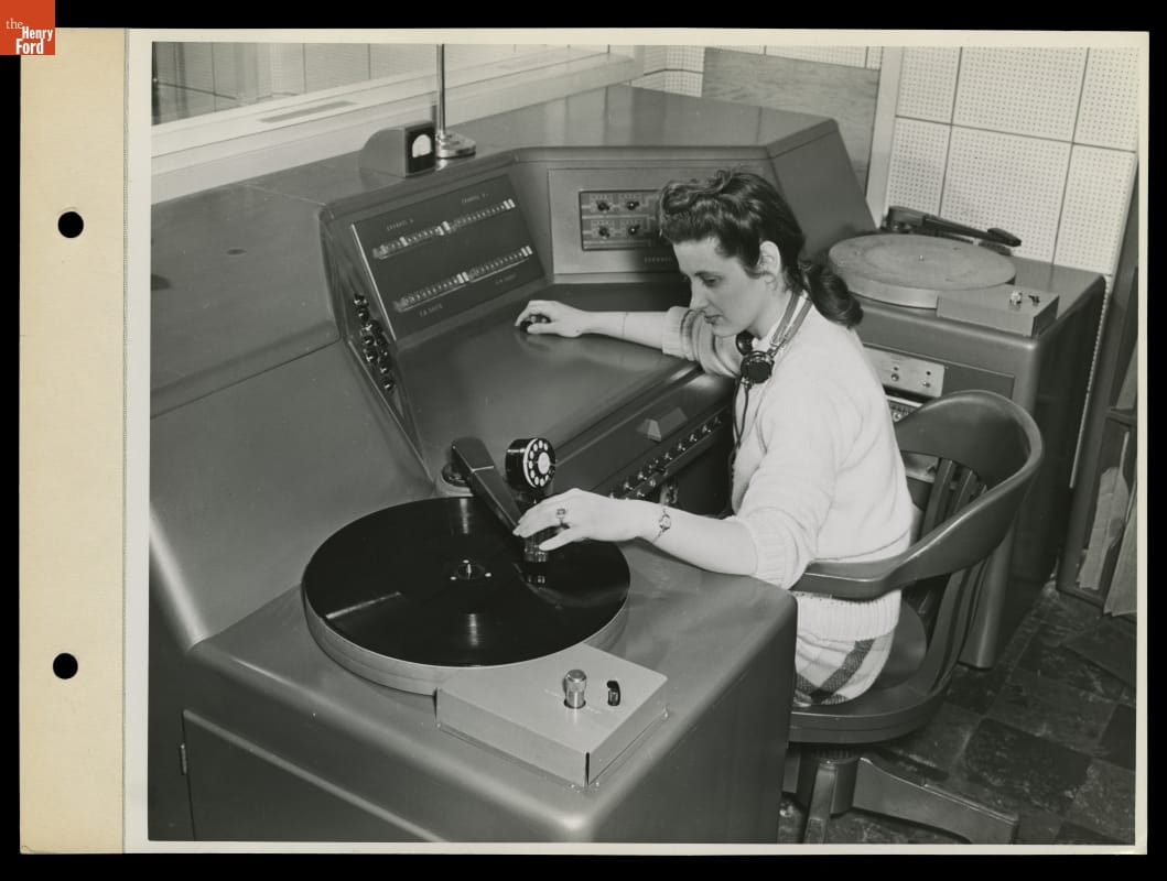B-24 Radio Station Recording Studio, Willow Run Bomber Plant, 1944