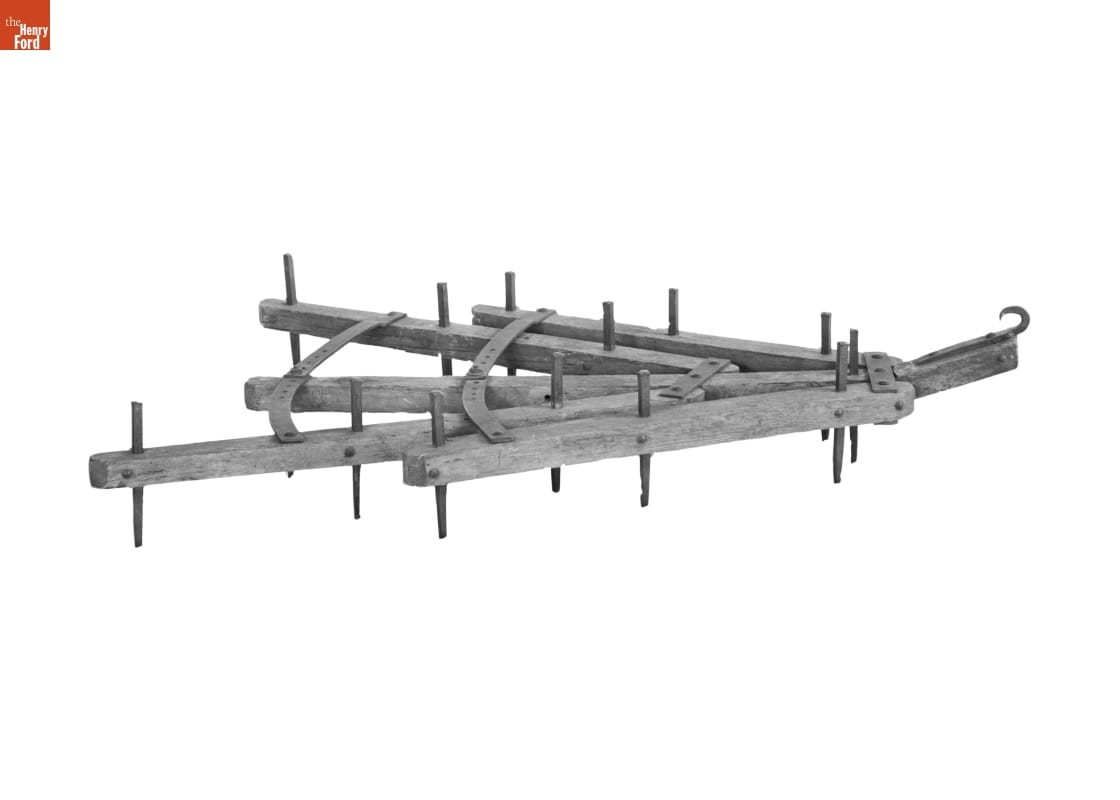 Geddes Triangular Hinged Harrow, circa 1845