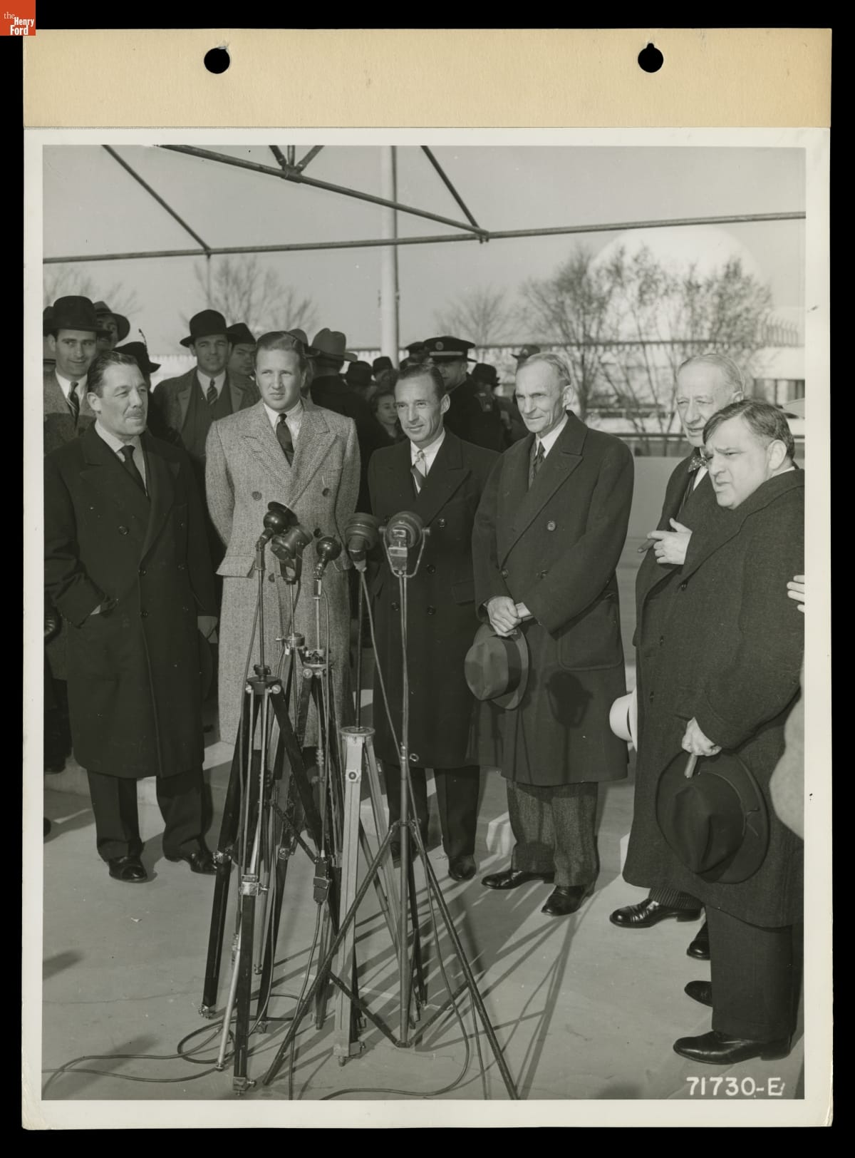 Grover Whalen, Henry Ford II, Edsel Ford, Henry Ford, Al Smith, and Fiorello La Guardia, New York World's Fair, 1939