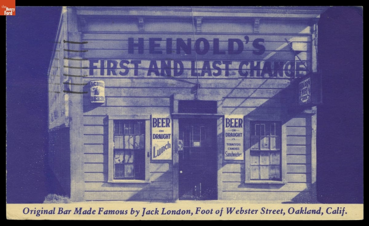 Postcard, Heinold's First and Last Chance, Bar Made Famous by Jack London, Oakland, California, 1953